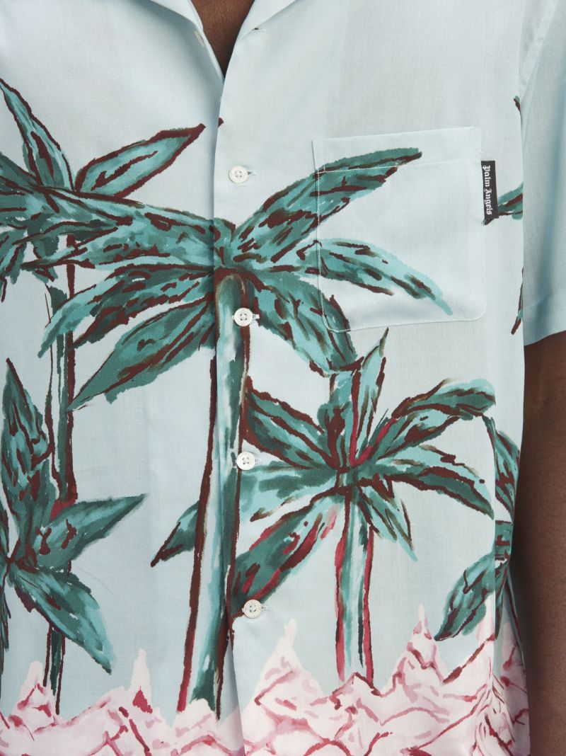 Blue Palms Row Short Sleeve Shirt