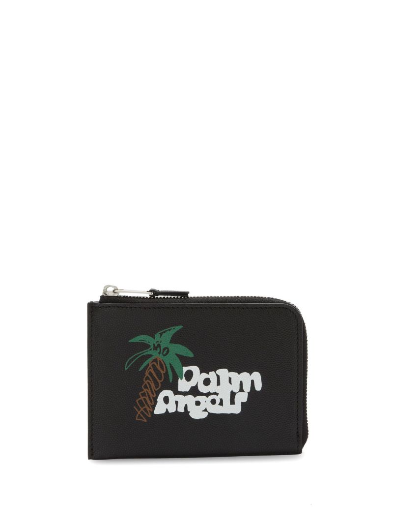 Black Sketchy Print Wallet