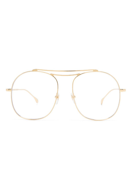 Gold-tone Runway Round Optical Glasses