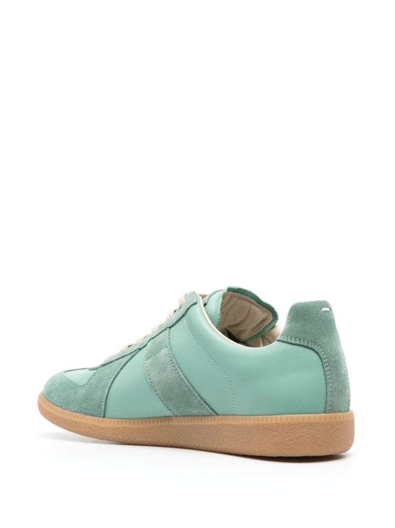 Green Replica Leather Sneakers