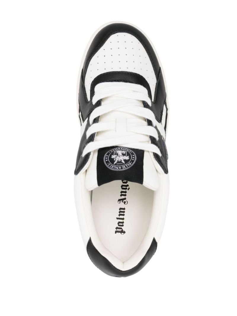 Black University Leather Sneakers