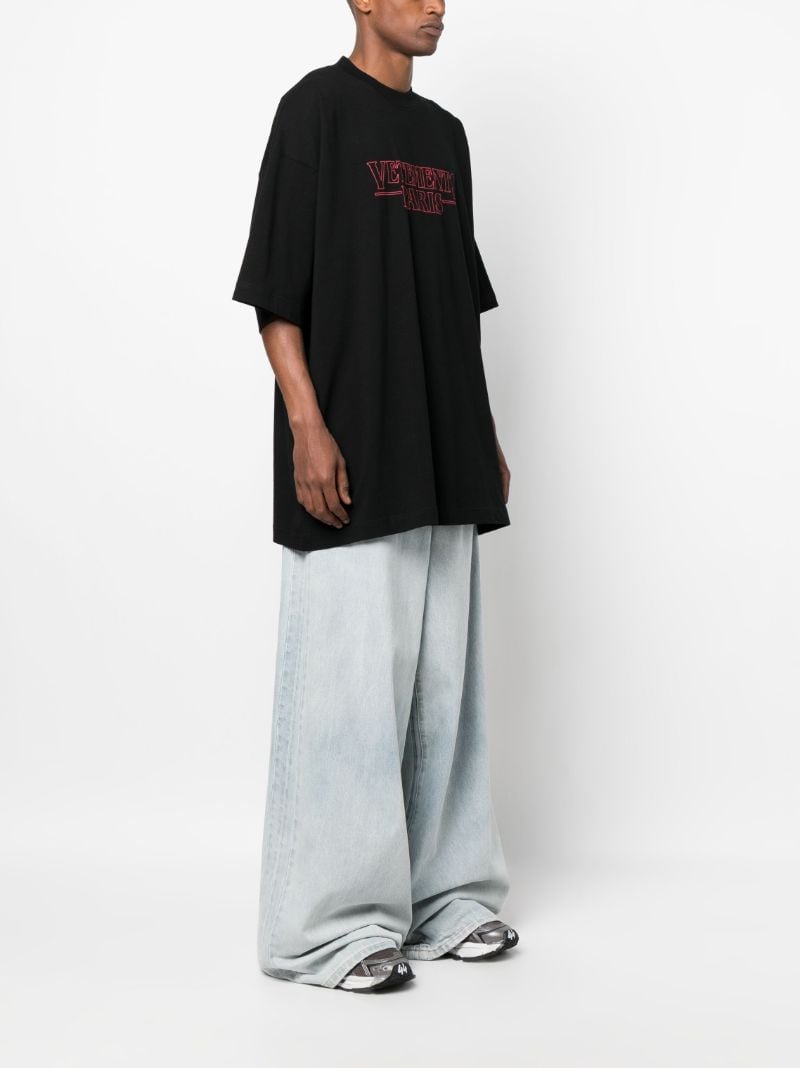 Black Logo Print T-shirt