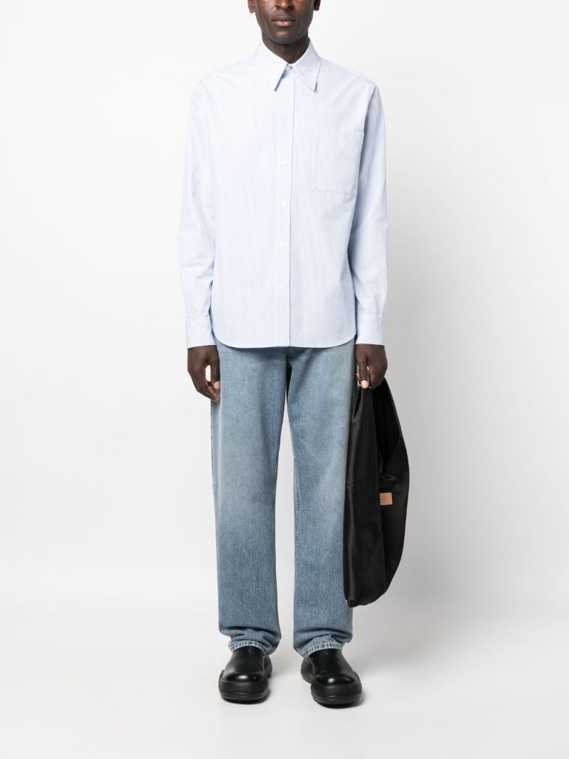 Blue Pinstripe Shirt