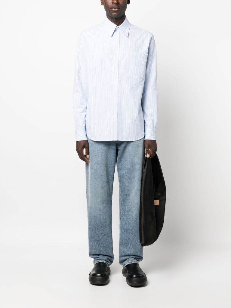 Blue Pinstripe Shirt