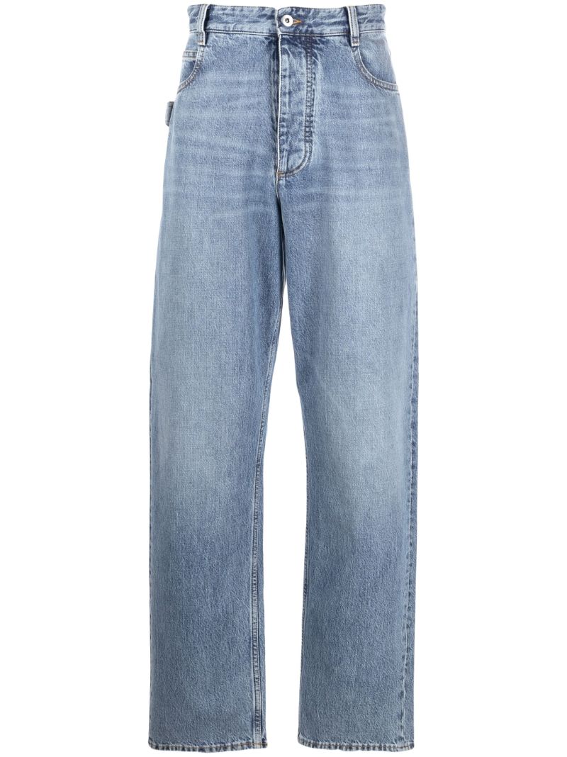 Blue Straight-leg Jeans
