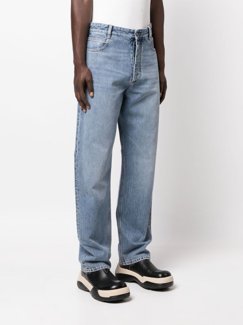 Blue Straight-leg Jeans