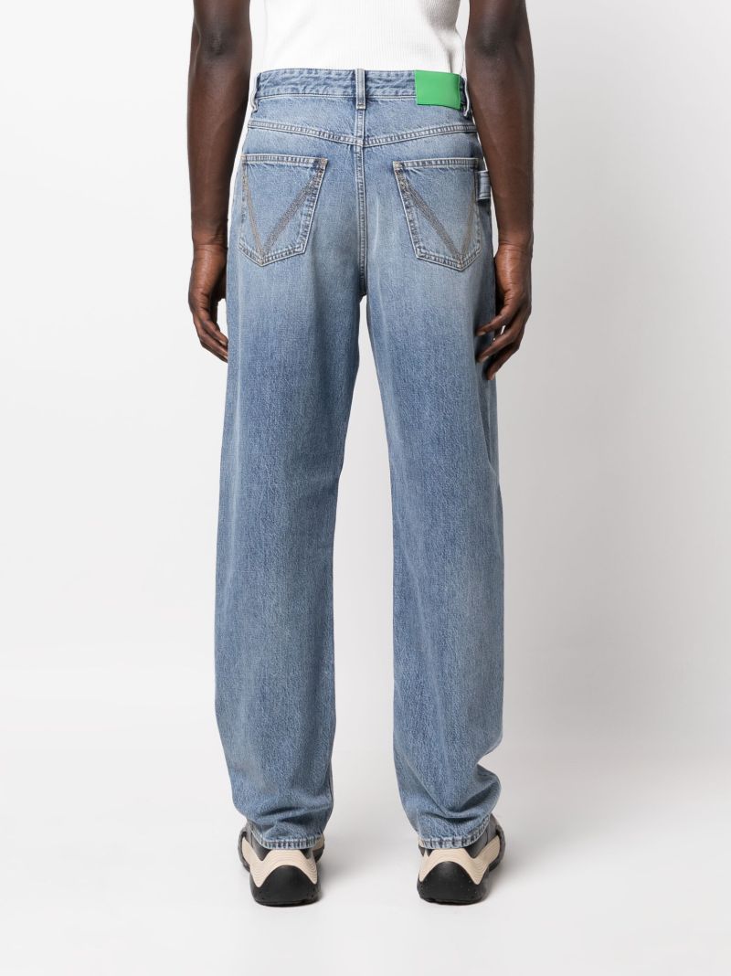 Blue Straight-leg Jeans