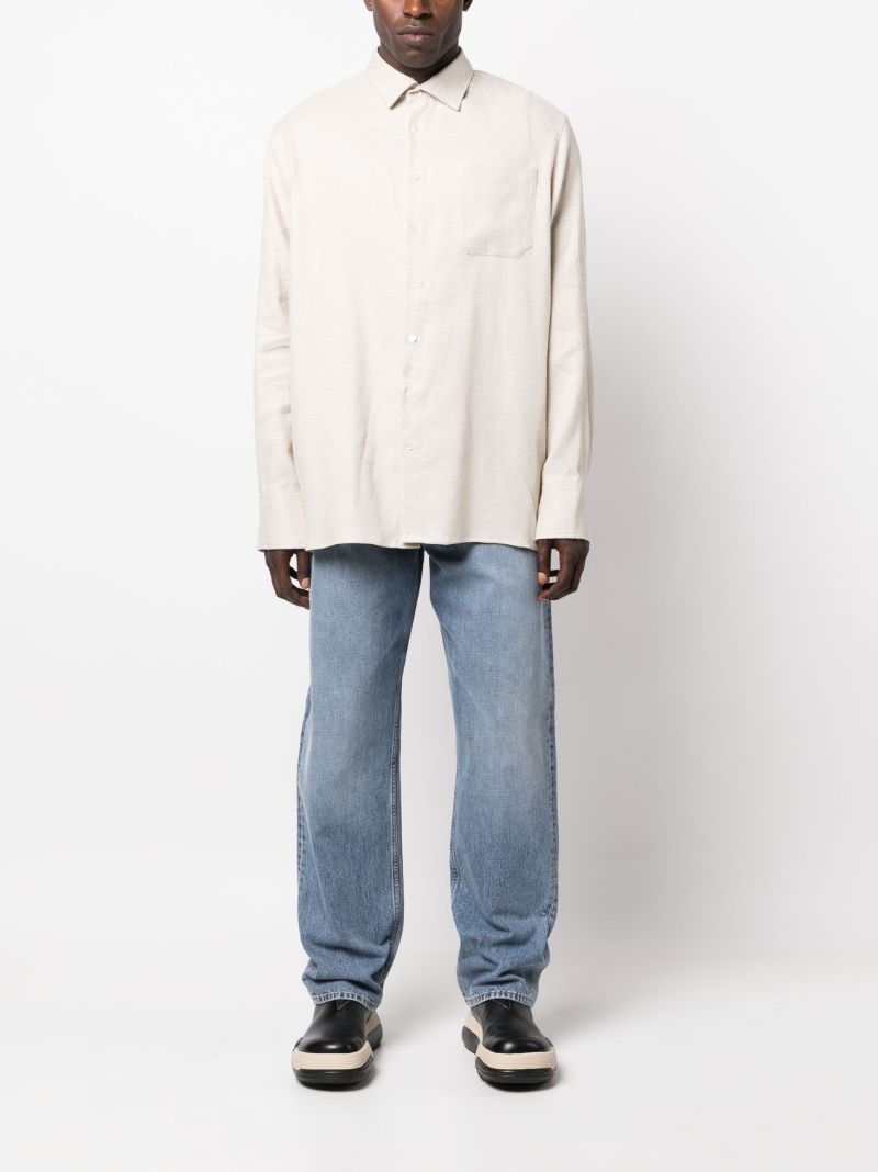 Blue Straight-leg Jeans