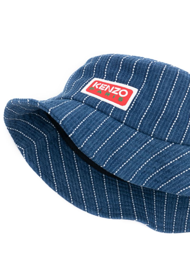 Blue Logo Patch Bucket Hat