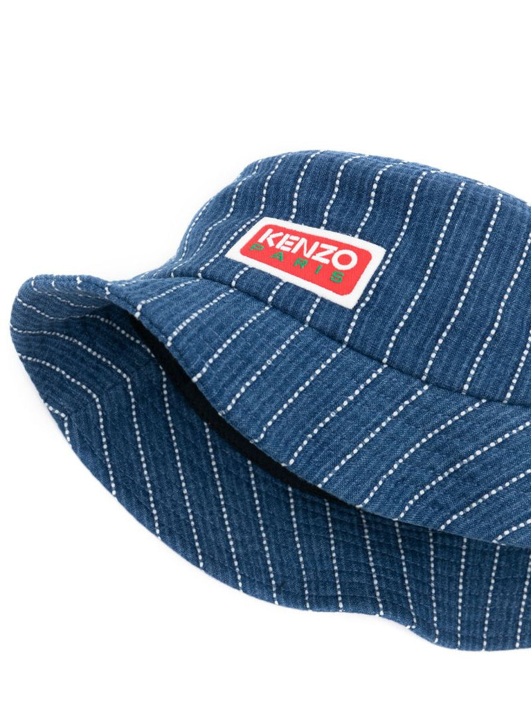 Blue Logo Patch Bucket Hat