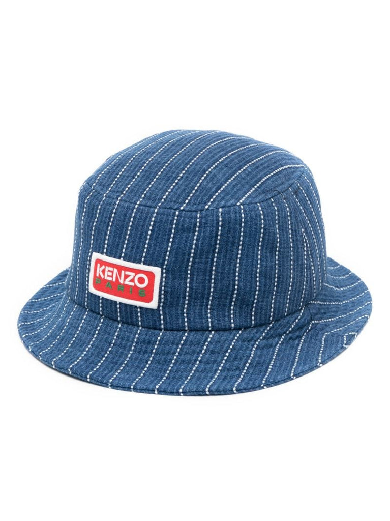 Blue Logo Patch Bucket Hat