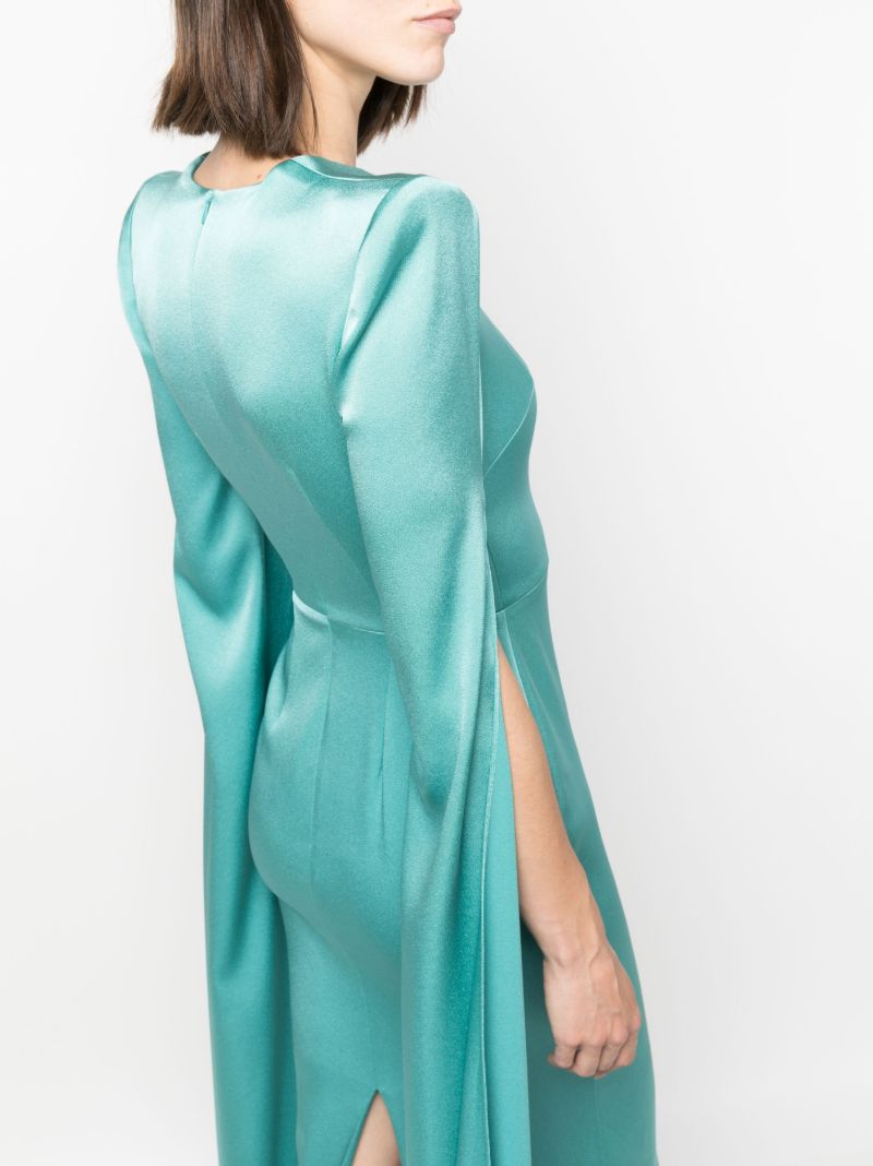 Green Bennett Stain CrÃ_x0083_Âªpe Maxi Dress