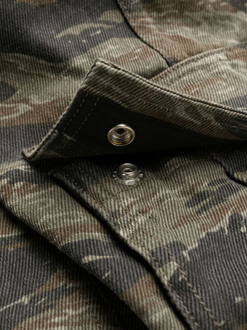 Green Camouflage-print Cargo Jeans
