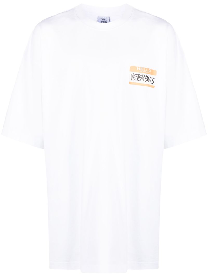 White My Name Is Cotton T-shirt