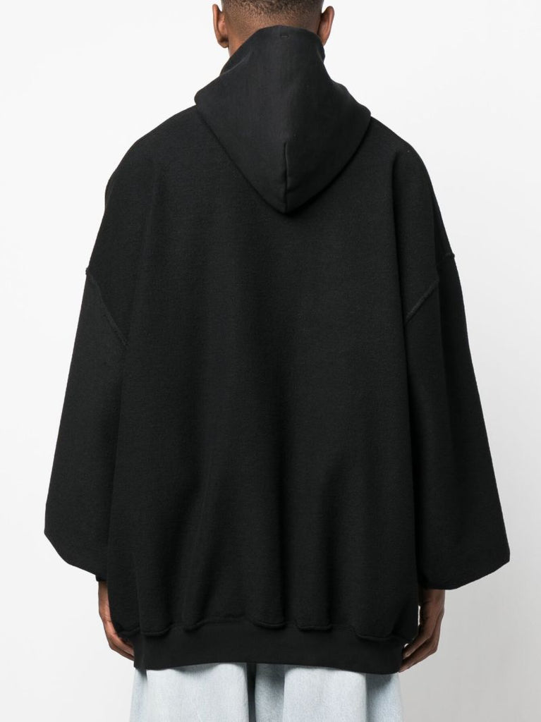 Black Inside Out Logo Hoodie