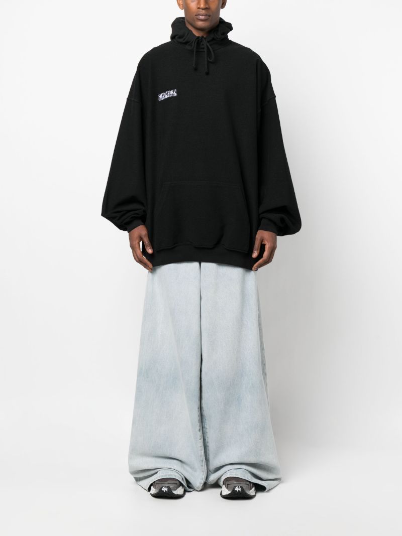 Black Inside Out Logo Hoodie