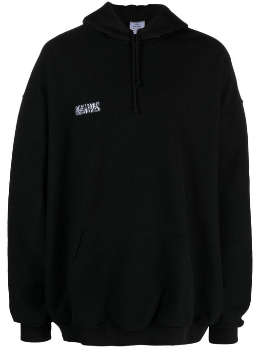 Black Inside Out Logo Hoodie