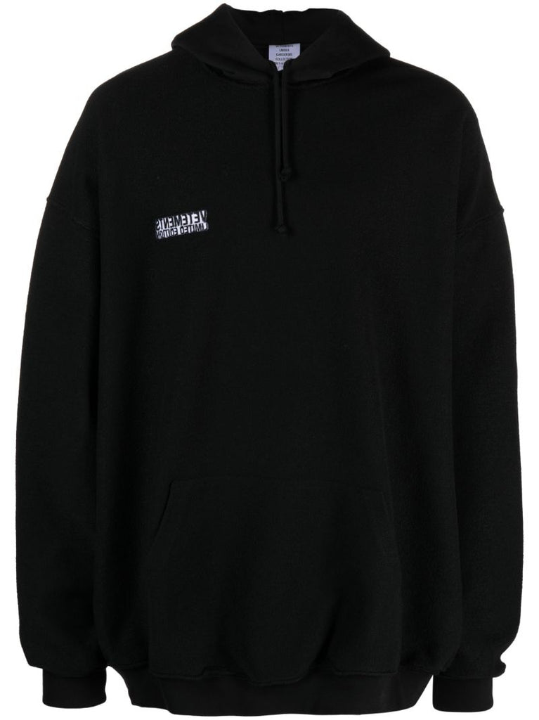Black Inside Out Logo Hoodie