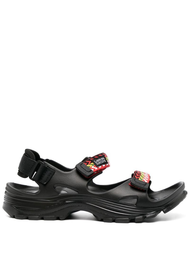 X Suicoke Black Curb Sandals