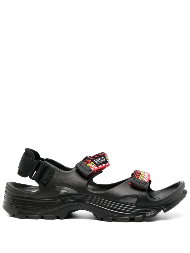X Suicoke Black Curb Sandals