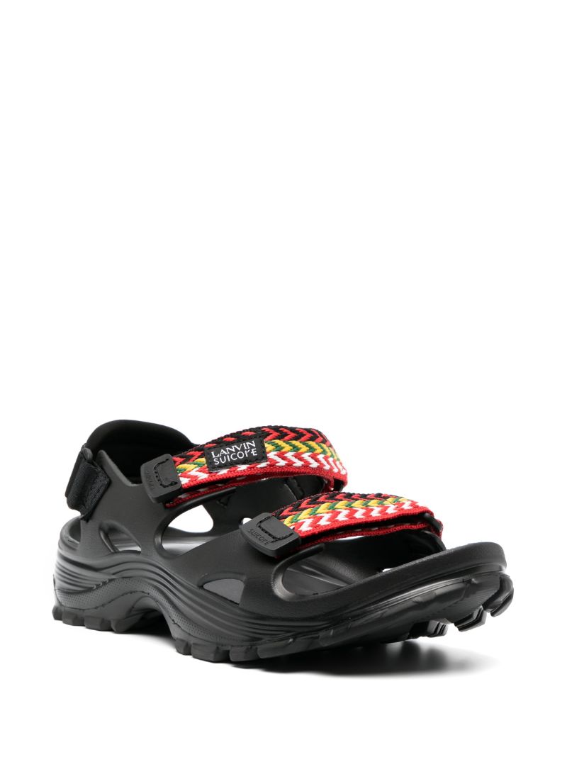X Suicoke Black Curb Sandals