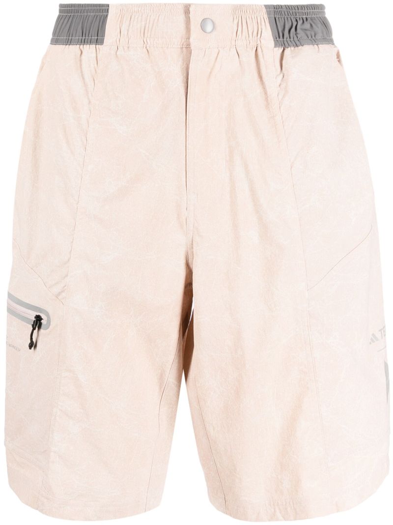 X and Wander Neutral Track Shorts