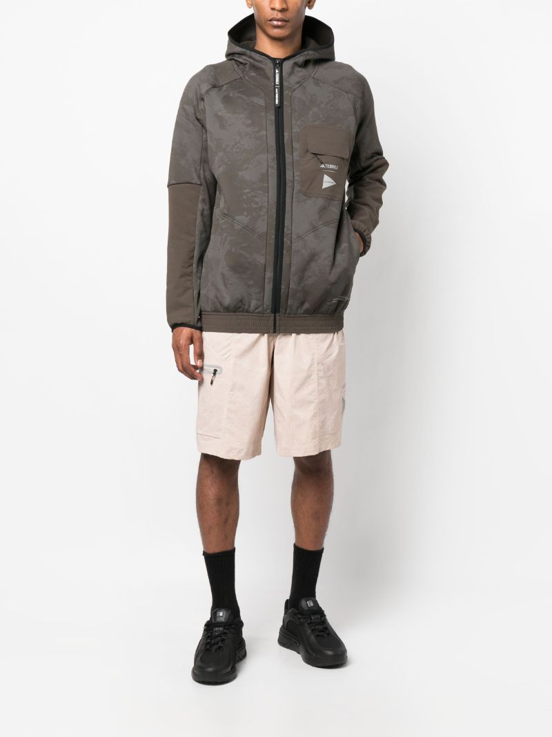 X and Wander Neutral Track Shorts