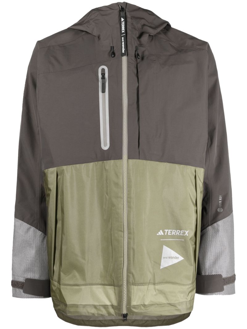 X and Wander Green Xploric Rain.dry Jacket