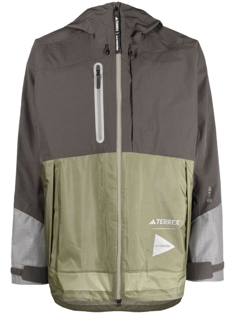 X and Wander Green Xploric Rain.dry Jacket