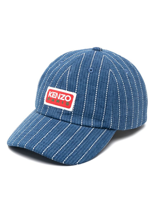 Blue Logo Patch Denim Cap