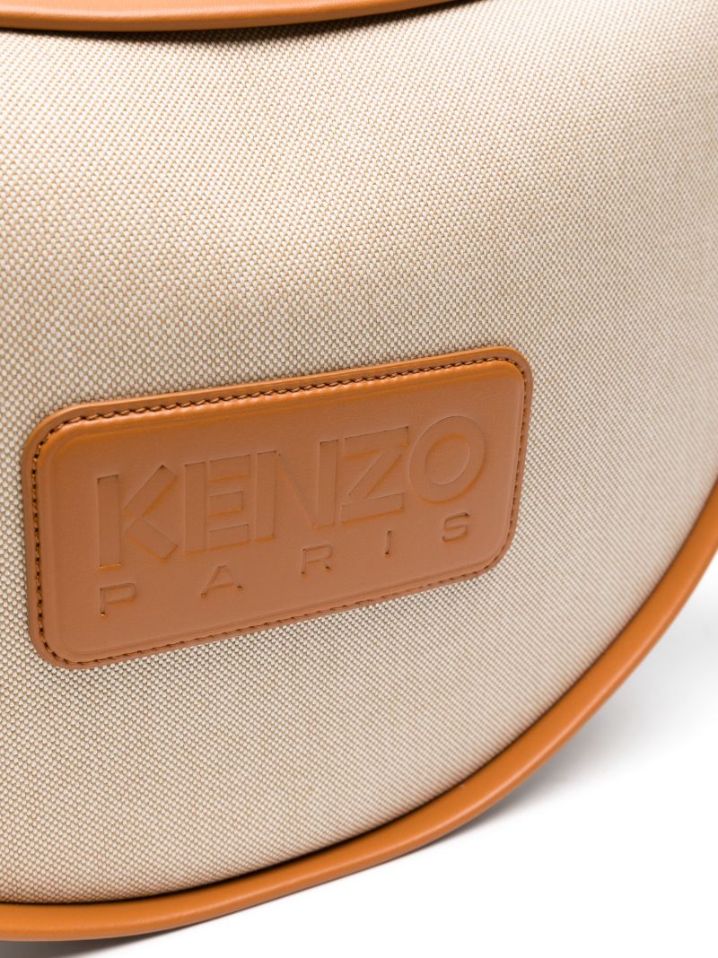 Brown Kenzo 18 Logo-patch Medium Shoulder Bag