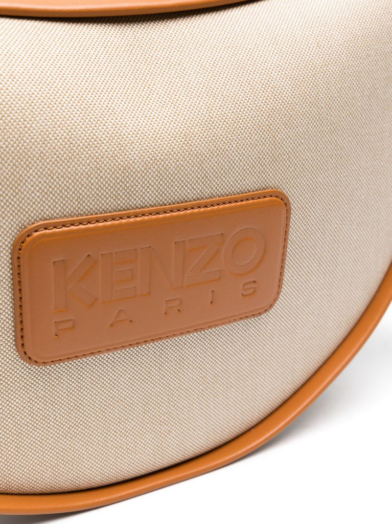 Brown Kenzo 18 Logo-patch Medium Shoulder Bag
