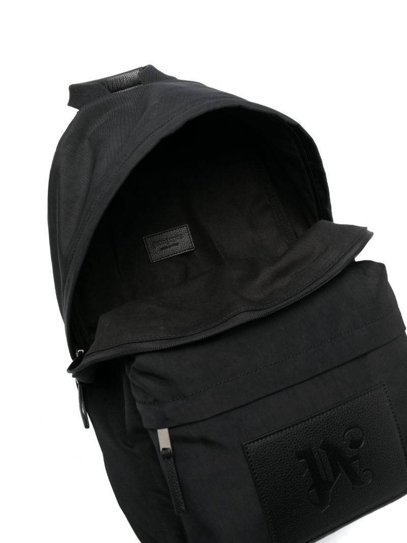 Black Logo Patch Backpack