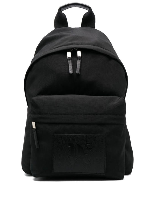 Black Logo Patch Backpack