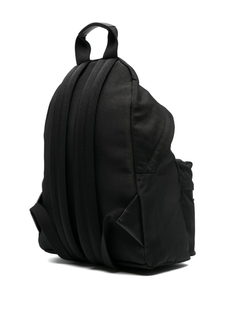 Black Logo Patch Backpack