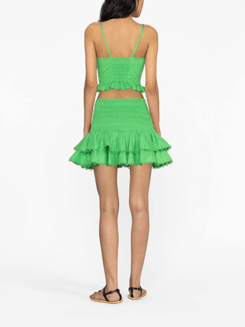 Green Mara Cotton Crop Top