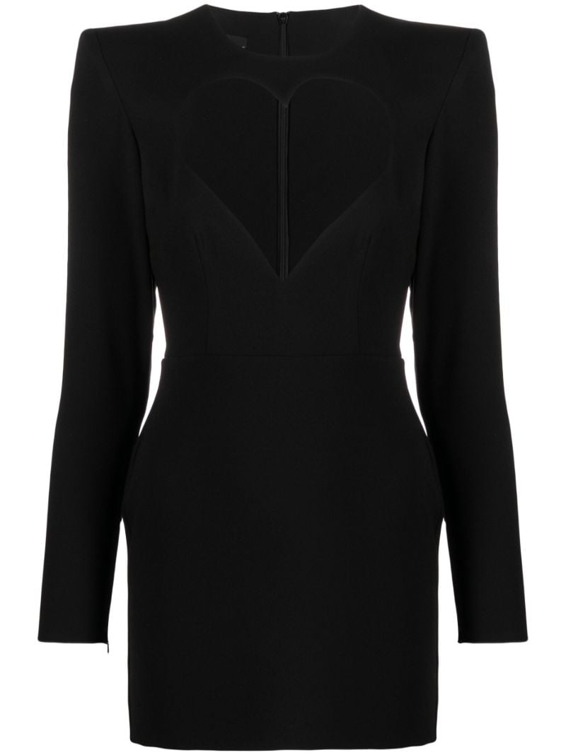 Black Heart Cut-out Mini Dress