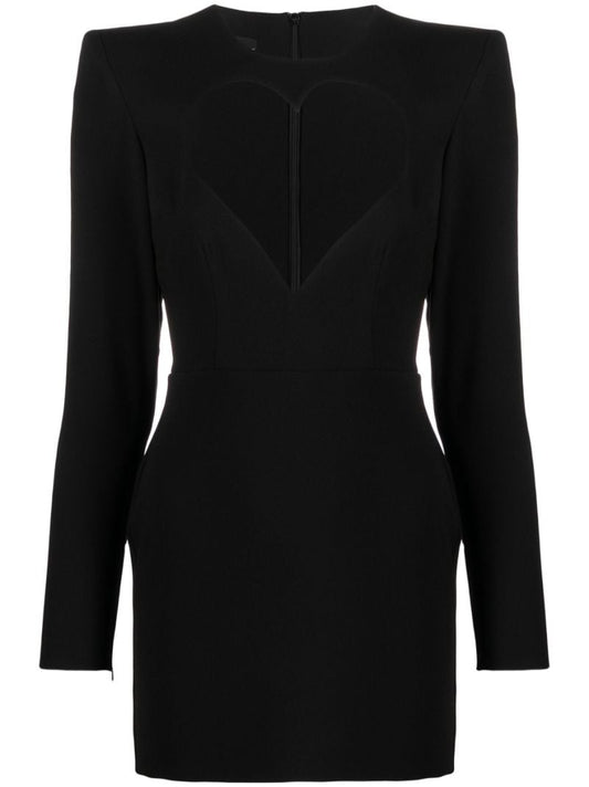 Black Heart Cut-out Mini Dress