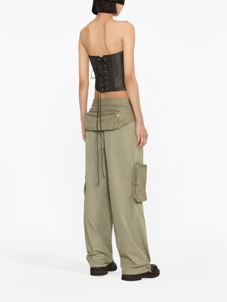 Green Belted Cargo Trousers
