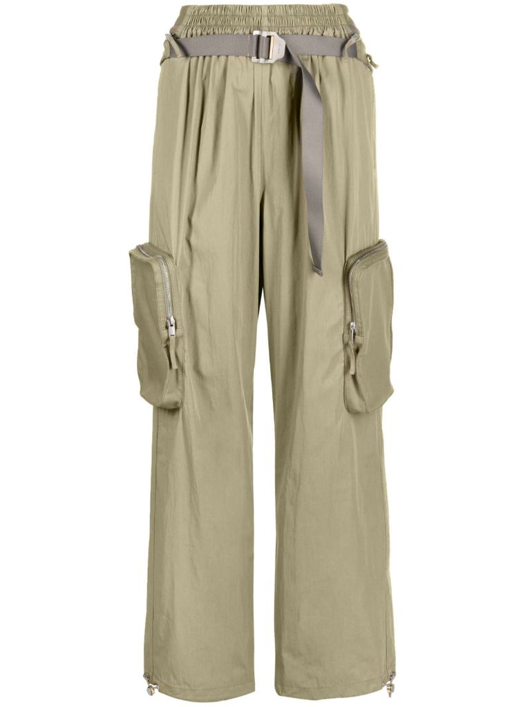 Green Belted Cargo Trousers