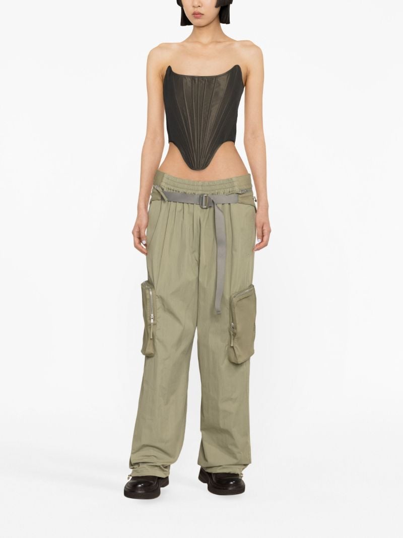Green Belted Cargo Trousers