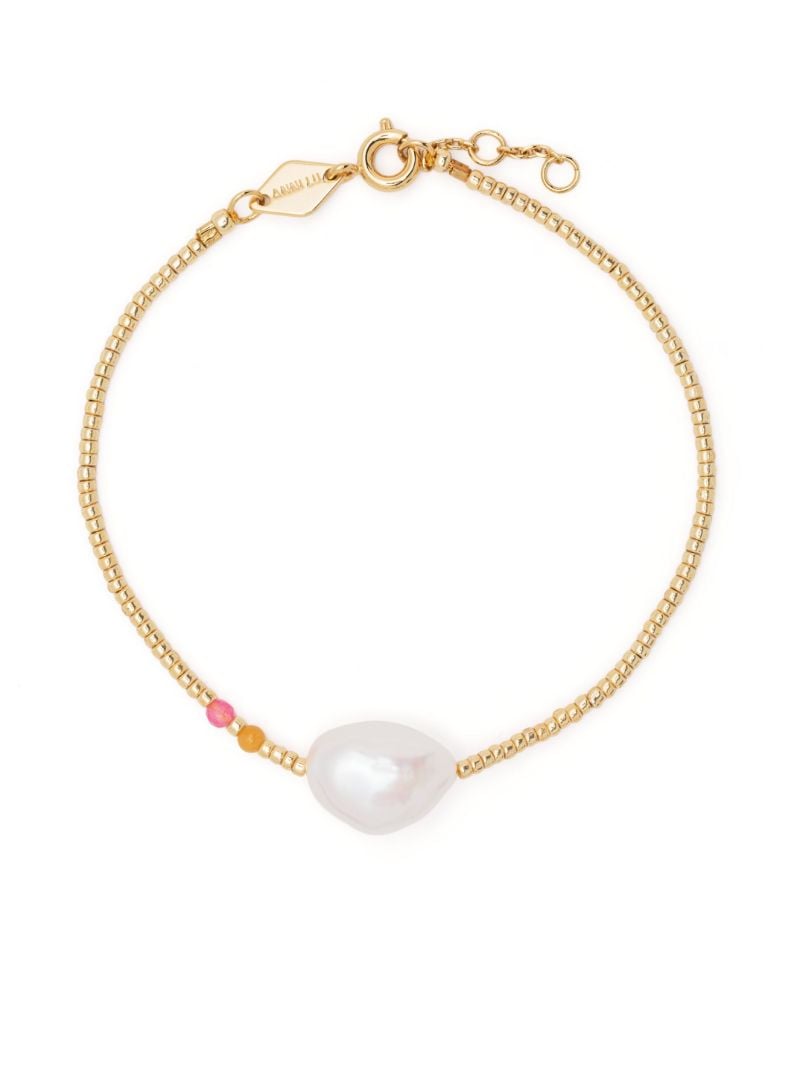 Gold-tone Faux-pearl Bracelet