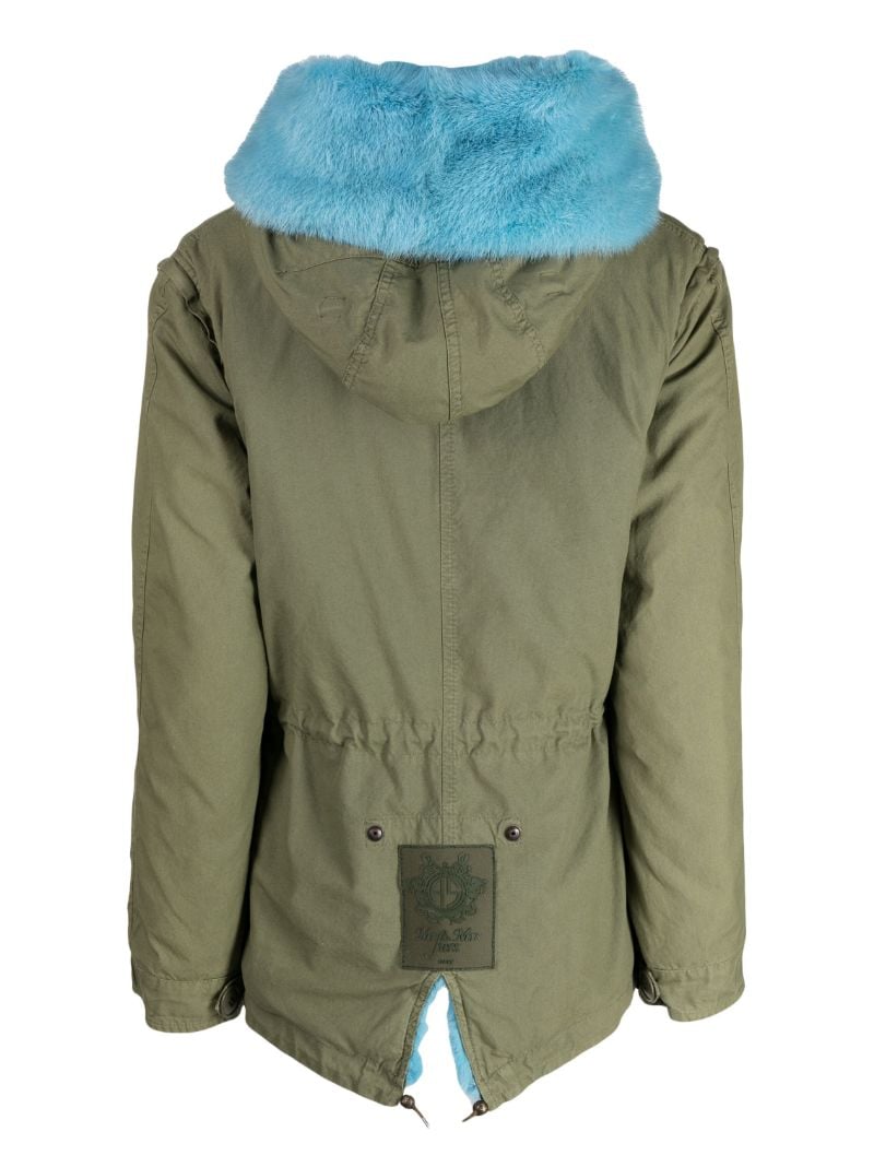 Green Shearling Parka Coat