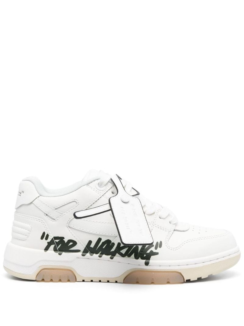 White Out of Office "ooo" Sneakers