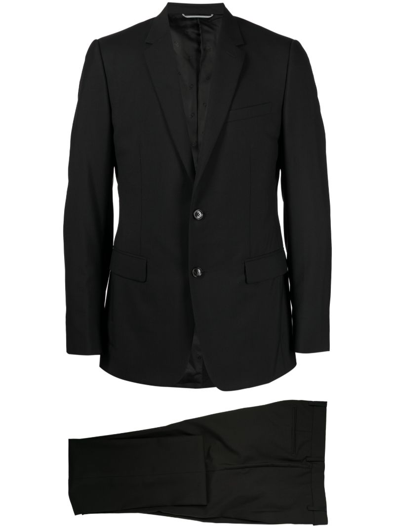 Black Virgin Wool Suit