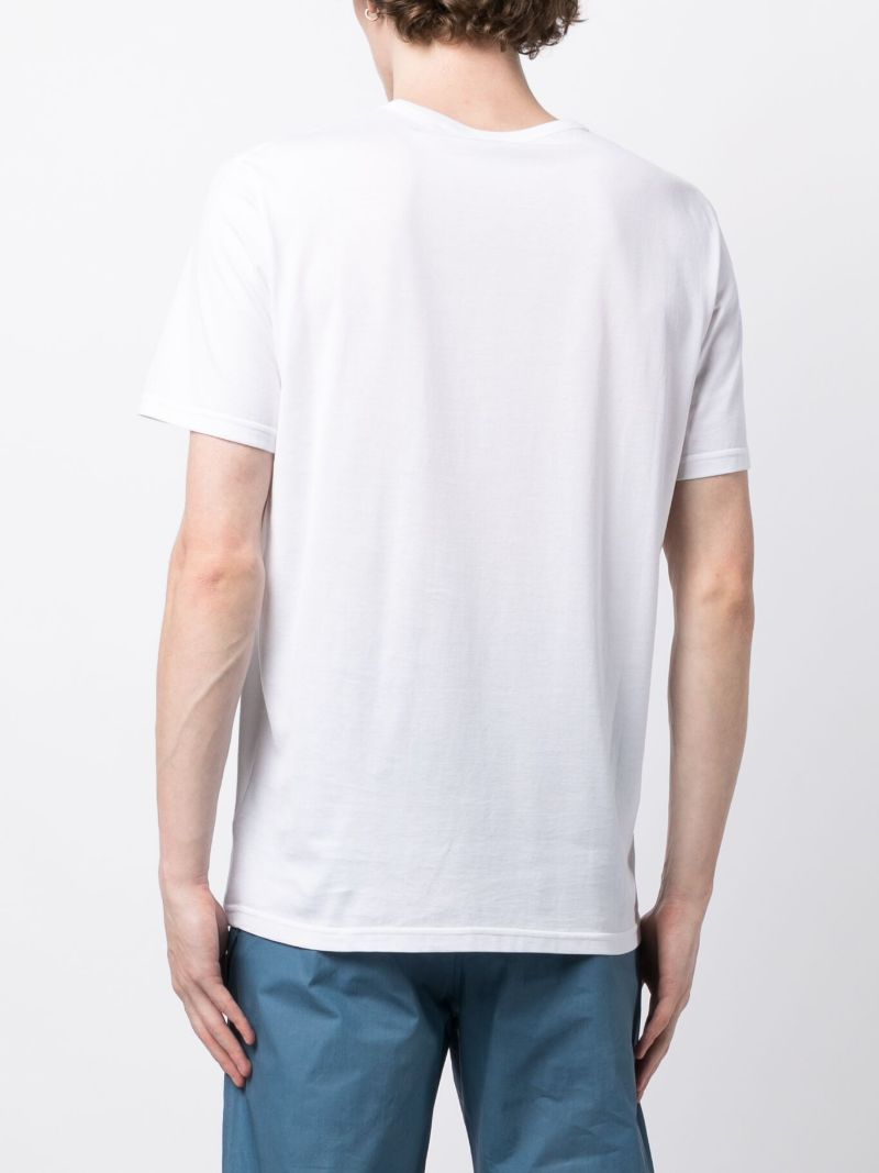 White Graphic Print Cotton T-shirt