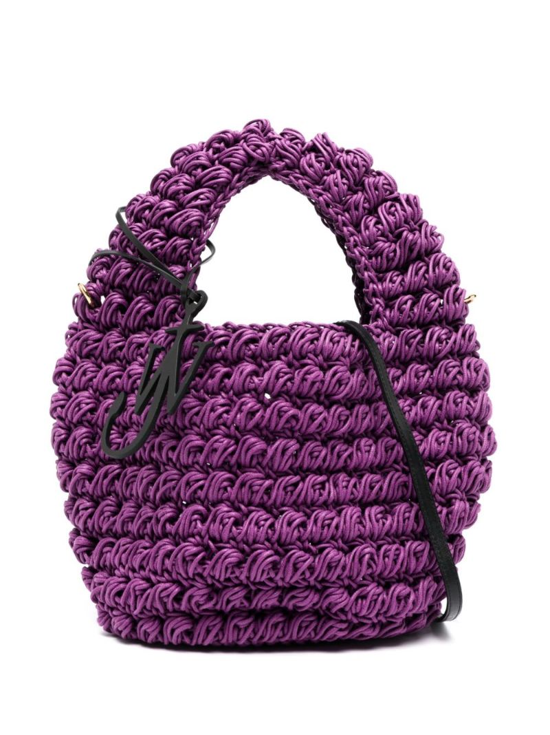 Purple Popcorn Large Tote Bag