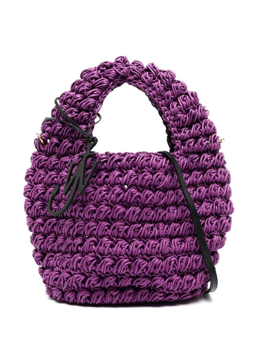 Purple Popcorn Large Tote Bag
