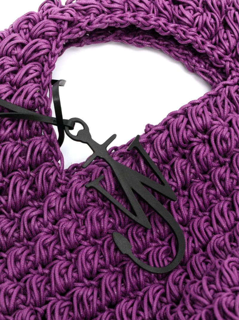 Purple Popcorn Large Tote Bag