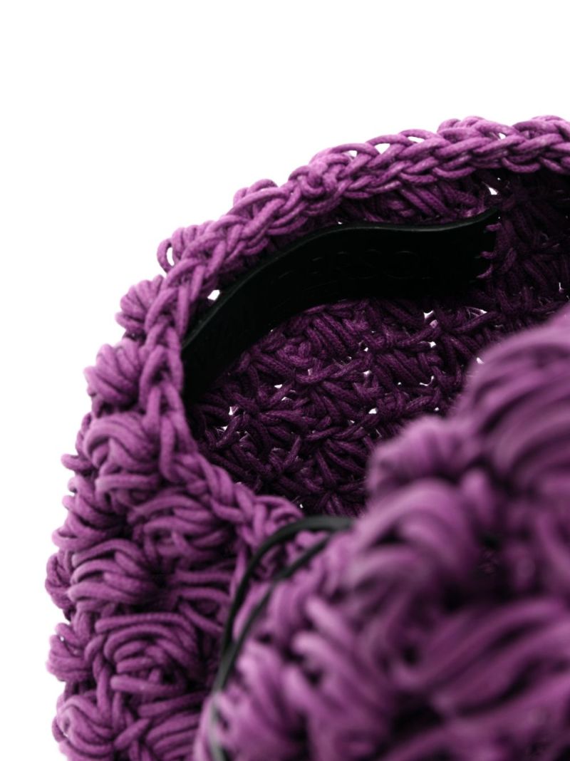 Purple Popcorn Large Tote Bag